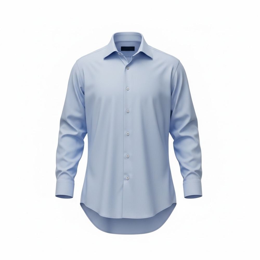 David Donahue Mens Blue Diamond Weave Dress Shirt 17 32/33 French Cuff Cotton